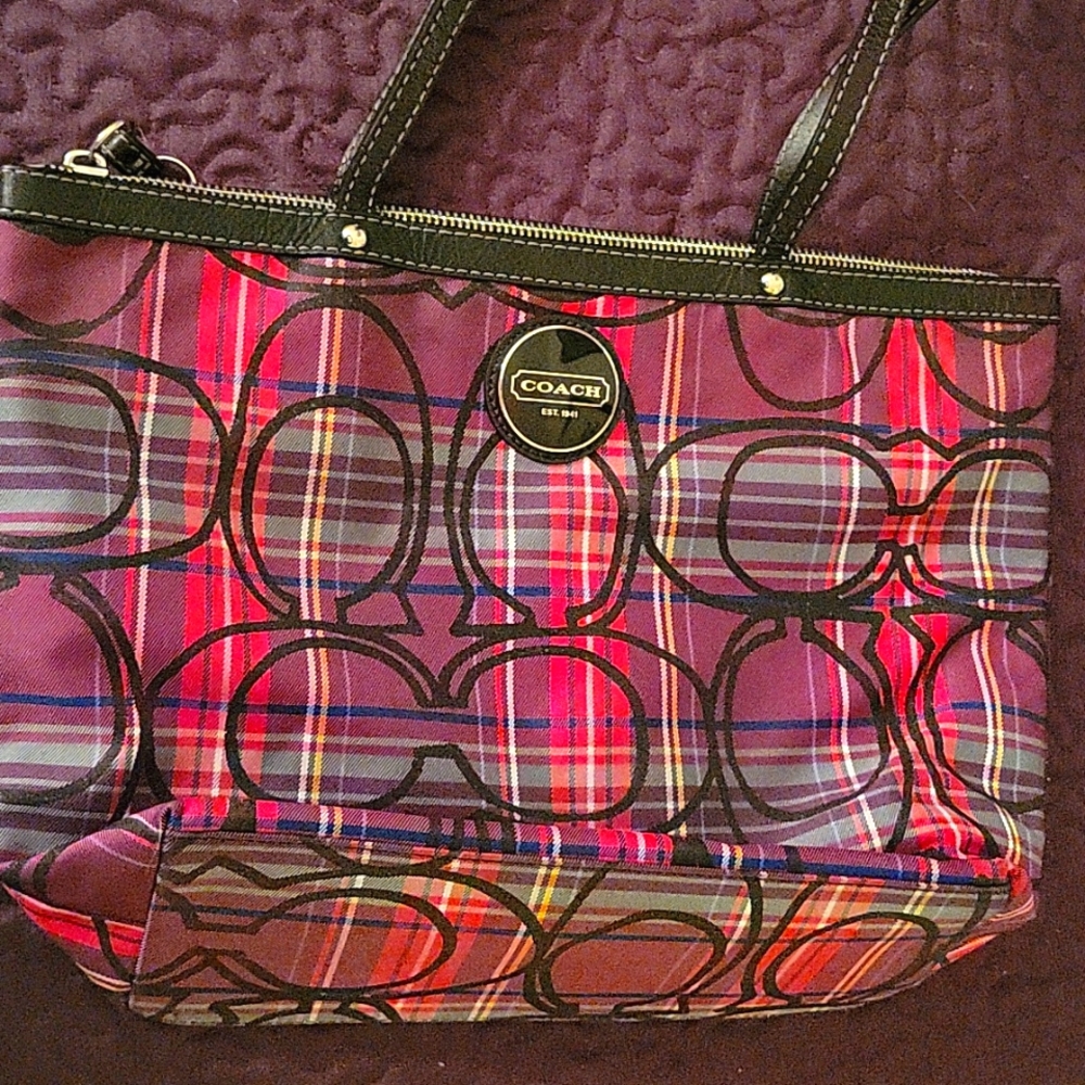 Purple Coach Purse